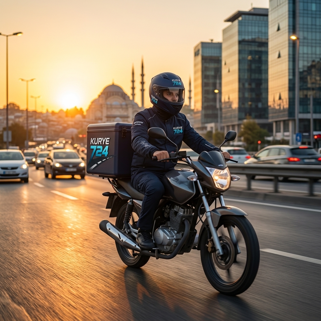 İstanbul 7/24 motorlu kurye hizmeti veren Kurye724 kurye görseli - hızlı ve güvenilir teslimat